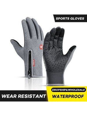 Liangduo Shop Kırmızı Stil S Beden Bisiklet Eldiveni Kış Isıtıcı Rüzgar Geçirmez Kayak Eldivenleri Erkek Kadın Dokunmatik Ekran Motosiklet Eldivenler Luva Guantes Su Geçirmez Mitten (Yurt Dışından)