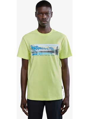 Napapijri S-Canada Erkek Yeşil T-Shirt NP0A4HQMY1I1