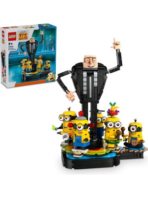 LEGO® Despicable Me 4  Yapım Parçalarından Gru ve Minyonlar 75582 - 9 Yaş & Üzeri Çocuklar için Oyuncak Yapım Seti (839 P)