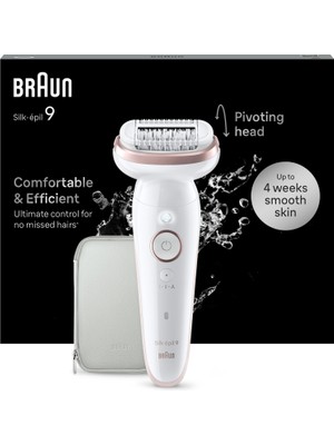 Braun Silk-Épil 9 9-000 Kablosuz Epilatör – Islak ve Kuru Kullanıma Uygun, Hassas ve Etkili Tüy Alma