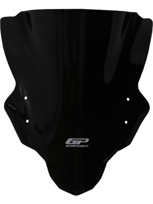 GP Kompozit Bajaj Pulsar NS 200 2011-2024 Uyumlu Ön Tur Camı Siyah 40 cm