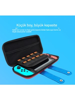 Mdug Nintendo Anahtarı Saklama Çantası Ns OLED Mario Saklama Çantası Eva Koruyucu Sert Çanta (Yurt Dışından)