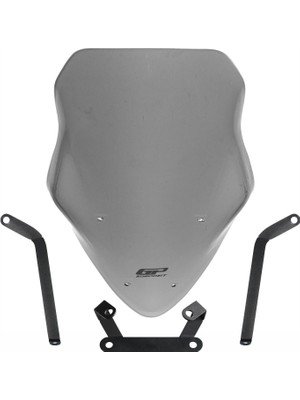 GP Kompozit Bajaj Pulsar NS 200 2011-2024 Uyumlu Uzun Tur Camı Füme 59 cm
