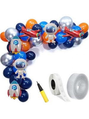 Kidspartim Uzay Temalı Balon Zincir Seti