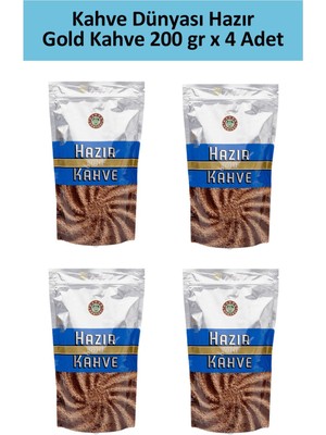 Kahve Dünyası Gold Hazır Kahve 200 gr x 4 Adet