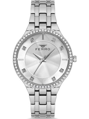 Ferro FL21467A-A Quartz Çelik Gri 35 mm Kadın Kol Saati