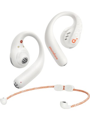 Anker AeroFit Pro Open-Ear Yeni Nesil Kablosuz Kulaklık - LDAC - IPX5 Suya Dayanıklılık - 46 Saat Çalma Süresi-Bluetooth 5.3-Ergonomik -Yüksek Konfor-Uygulama Kontrolü-Beyaz (Anker Türkiye Garantili)