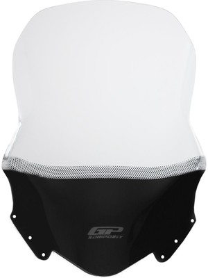 GP Kompozit Yamaha XMAX 250 / 400 2014-2017 Uyumlu Baskılı Ön Tur Camı Şeffaf 65 cm
