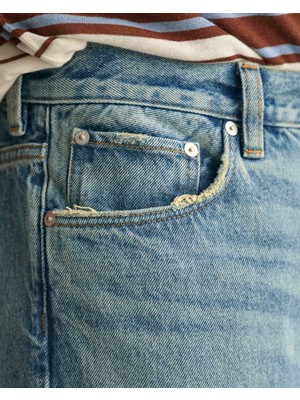 Gant Erkek Lacivert Loose Fit Jean 1000302.961