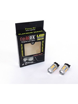 Femex PW24W Duy 24SMD 3030 Chipset LED Ampul Turuncu