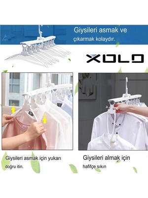 Xolo Pratik Askılık Dolap Gömlek Pantolon Askılığı Sihirli Askılık Katlanabilir