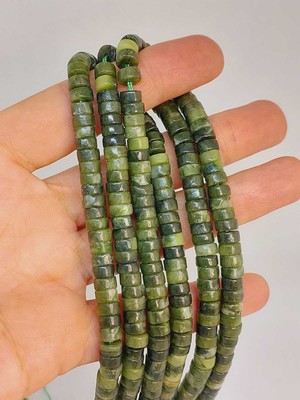 Yaşam Tohumu Yeşim Taşı Şekilli 3X6MM Dizi (49338)