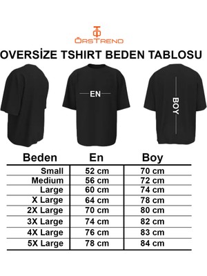 Ors Trend Fallout Baskılı Oversize Tişört