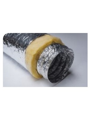 Flexiva Ø102 mm Air Alüminyum Izoleli Flexible Esnek Hava Kanalı Davlumbaz , Baca , Aspiratör Borusu (10 mt)