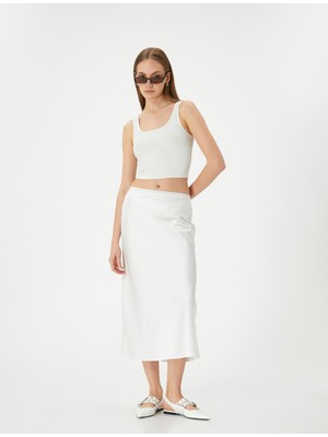 Koton Midi Saten Etek Normal Bel