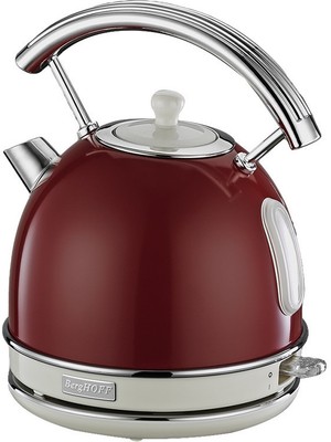 Berghoff Gem Retro 1.7L Yuvarlak Su Isıtıcısı - Kırmızı