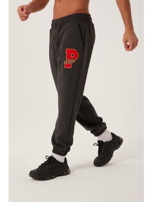 Polo State Erkek Jogger 3 Iplik Eşofman Antrasit