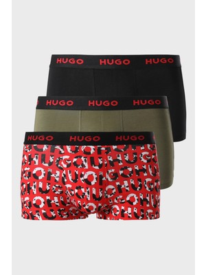 Hugo Streç Pamuklu 3 Pack Boxer Erkek Boxer 50480170 306