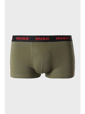 Hugo Streç Pamuklu 3 Pack Boxer Erkek Boxer 50480170 306