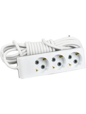 Günsan Visage Üçlü Çocuk Korumalı Topraklı Grup Priz 5 m