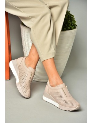 Fox Shoes S540045503 Ten Deri Günlük Kadın Ayakkabı
