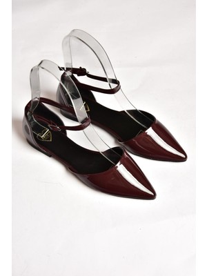 Fox Shoes S726299708 Bordo Rugan Kadın Babet