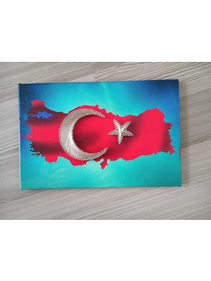 Hediyecim Türk Bayrağı ve Türk Haritası