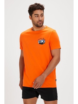 Bad Bear Dustın T-Shırt Orange Erkek Tişört Turuncu S-Xxl