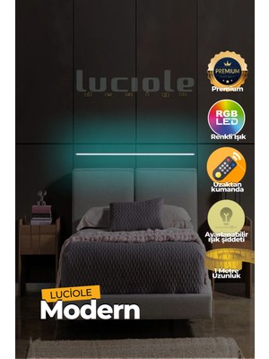 Luciole Uzaktan Kumandalı LED Lambader Yatak Üstü Tv Yanı Oturma Odası Rgb Çok Renkli  LCLMB22