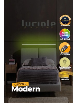 Luciole Uzaktan Kumandalı LED Lambader Yatak Üstü Tv Yanı Oturma Odası Rgb Çok Renkli  LCLMB22