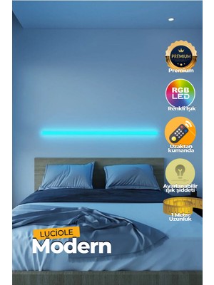 Luciole Uzaktan Kumandalı LED  Yatak Üstü Tv Yanı Oturma Odası Rgb Çok Renkli  Lcsrt9