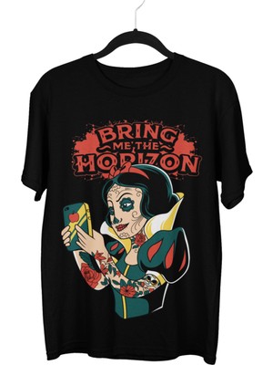 Fuddy Moda  Rock Band Bring Me The Horizon Baskılı T-Shirt, Rock-Metal Müzik Baskılı Tişört
