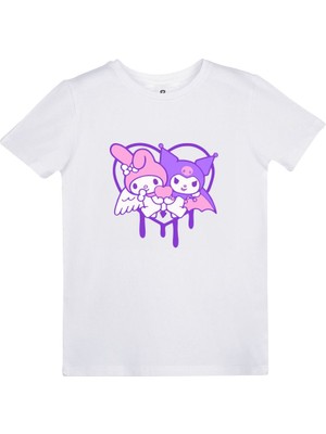EZ Design Kuromi ve My Melody Baskılı Tshirt