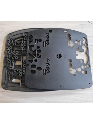 Mold Play Siyah Renkli Ofis Koltuğu Oturak İç ve Kapak Plastiği Ergonomik ve Dayanıklı Tasarım