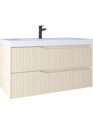 Kobos Infinity 80 cm Lavabo Dolabı Vanilla KB100037