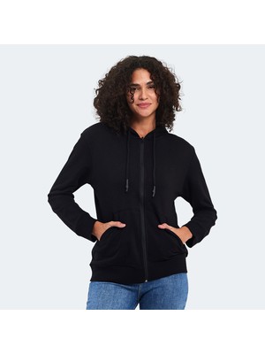 Slazenger Kolleen I Kadın Sweatshirt Siyah