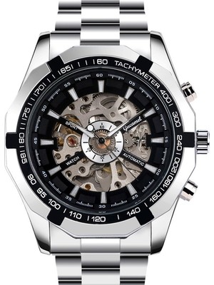 Wenmengke-HB Tam Otomatik Mekanik Saat Erkek Işıklı Saat (Yurt Dışından)