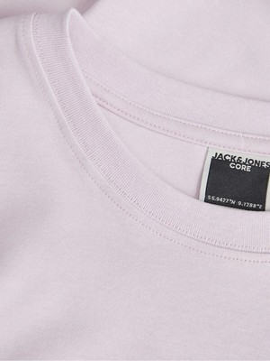 Jack & Jones O Yaka Baskılı Kısa Kollu Pembe Erkek T-Shirt 12253380