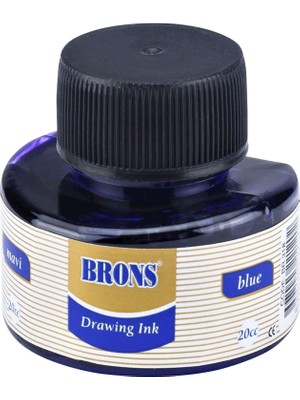 Brons Çini Mürekkebi  Mavi 20 Cc Br-318
