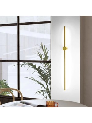 Zr Aydınlatma Gold 6500K 70CM Çubuk Aplik, Duvar Aydınlatması, LED Aplik, Modern Duvar Aplik