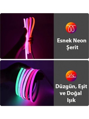 Qstar 5metre Şerit Animasyonlu Tak Çalıştır Kumandalı Rgb Şerit Işık Aydınlatma Parti LED