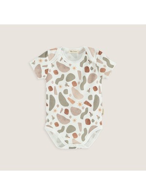 Chakra Joyful Baskılı Body Ekru