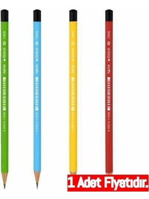 Fatih Mercanlı Gold Kurşun Kalem 1 Adet Renk Seçenekleri ile Kırtasiye Ürünü