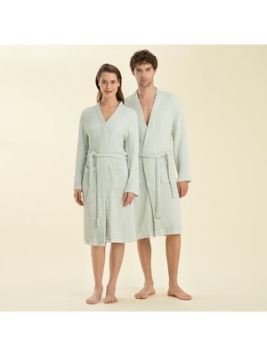 Chakra Gofre Unısex Bornoz Okyanus