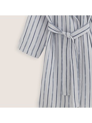 Chakra Under The Sea Müslin Bornoz Gri