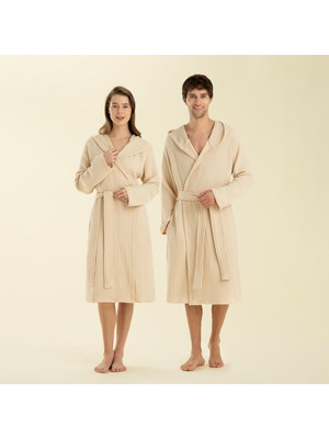 Chakra Armin Unisex Bornoz Bej