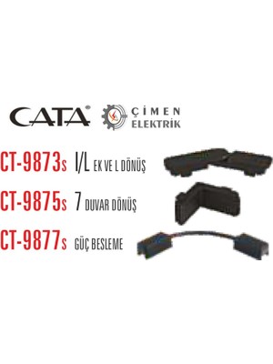 Cata Ct 9875 Magnetıc Ray Ek Parçası Siyah