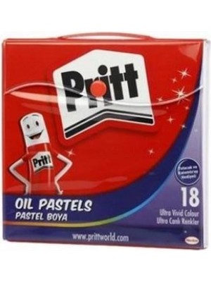 Pritt 18 Parça Renkli Pastel Boya Seti Kompakt Taşıma Çantalı Pratik Kullanım Tasarımı