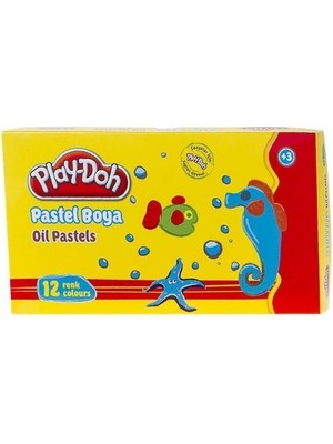 Play-Doh 12 Renk Pastel Boya Eğlenceli Boyama Seti Çocuklar İçin Kırtasiye Ürünü
