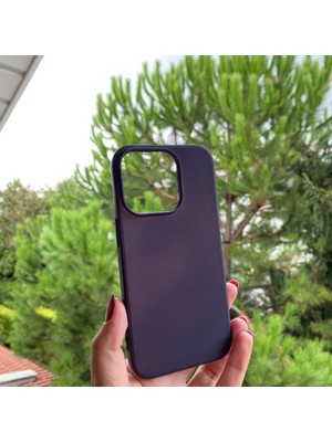 iPhone 14 Pro Mor Yumuşak Silikon Kılıf